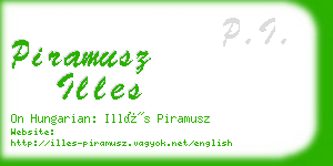 piramusz illes business card